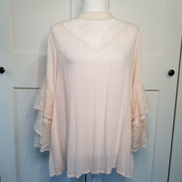 Mittoshop delicate lace detail blouse - Picture 1 of 10